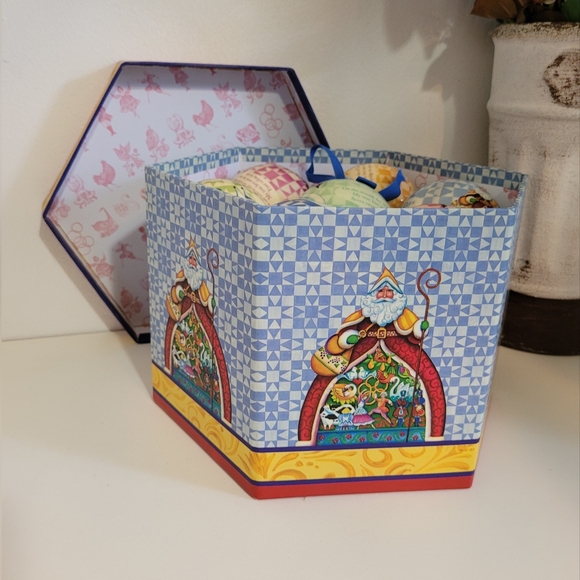 Vintage 2006 Jim Shore 12 Days of Christmas Ball Ornaments, set of 14 - Picture 3 of 7